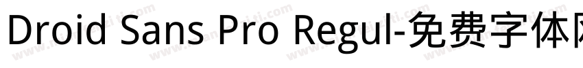 Droid Sans Pro Regul字体转换